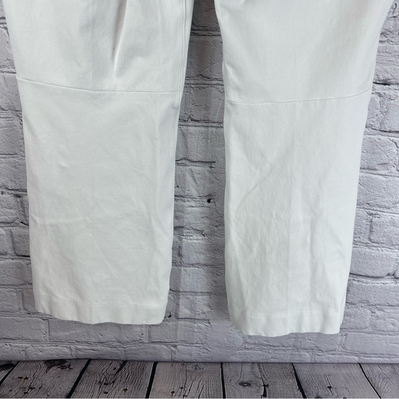 SPANX Flared‎ Pull-On Cropped Jeans Tummy Control Stretch Women’s Large White - Picture 6 of 12